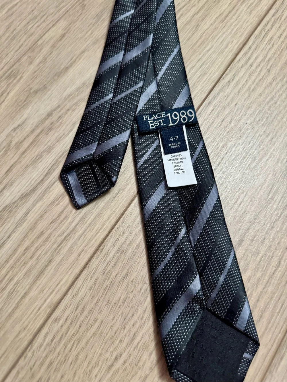 Classic Black Striped boy's adjustable Tie - Children’s Place